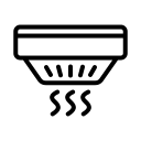 Smoke alarm detector icon